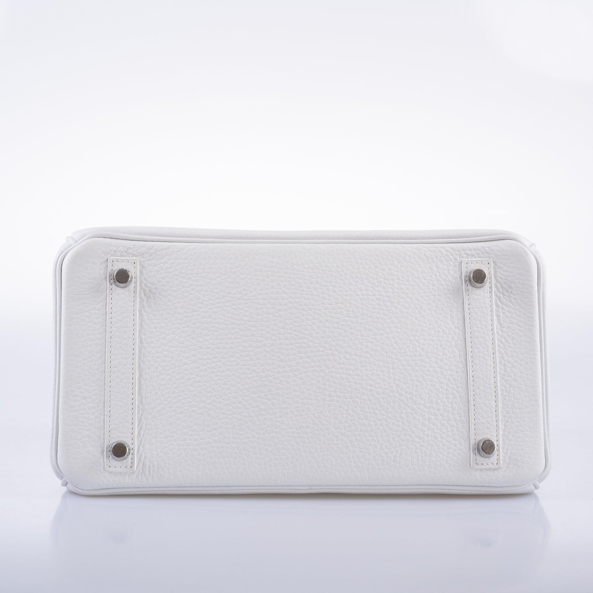Hermès Birkin 30 White Clemence with Palladium Hardware