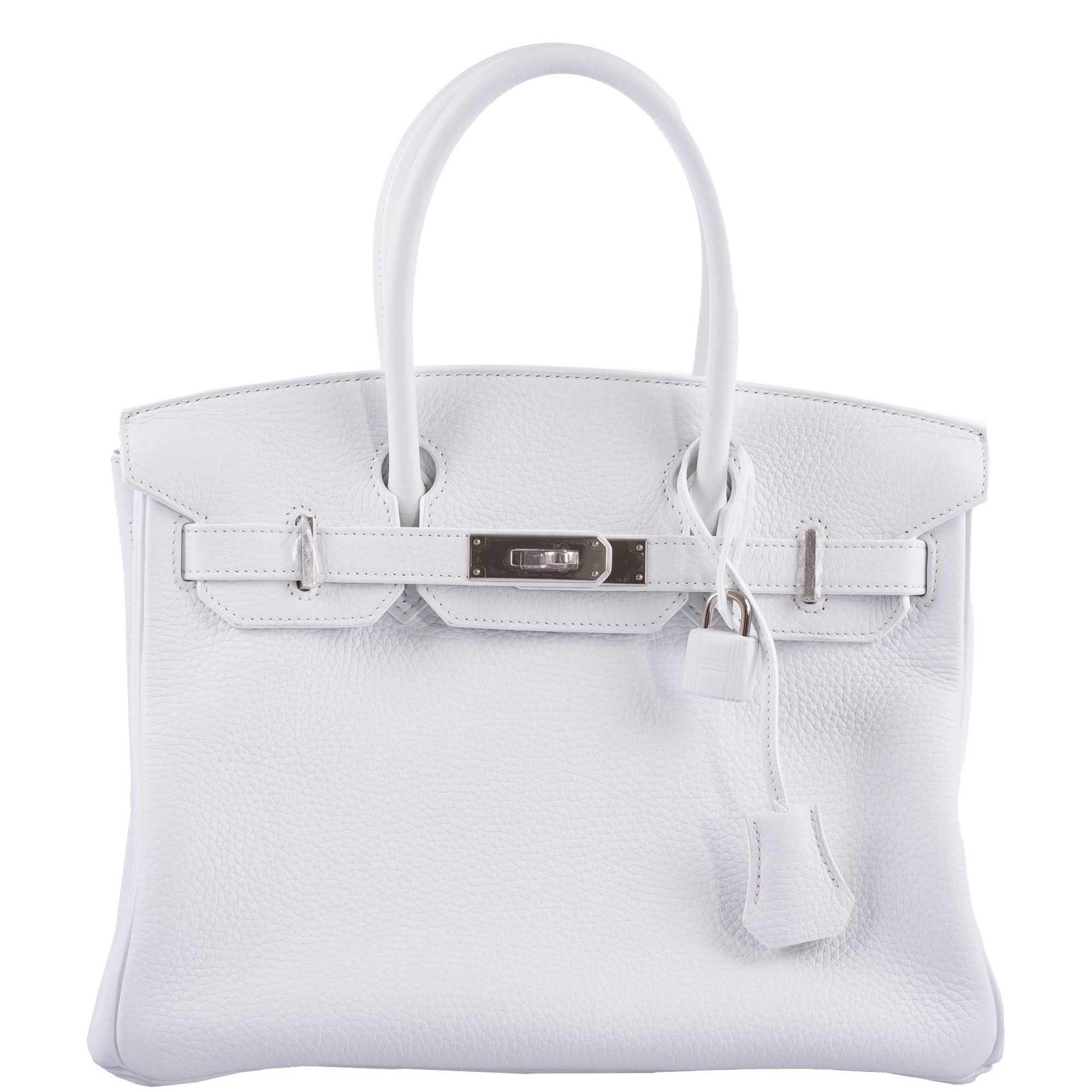 Hermès Birkin 30 White Clemence with Palladium Hardware