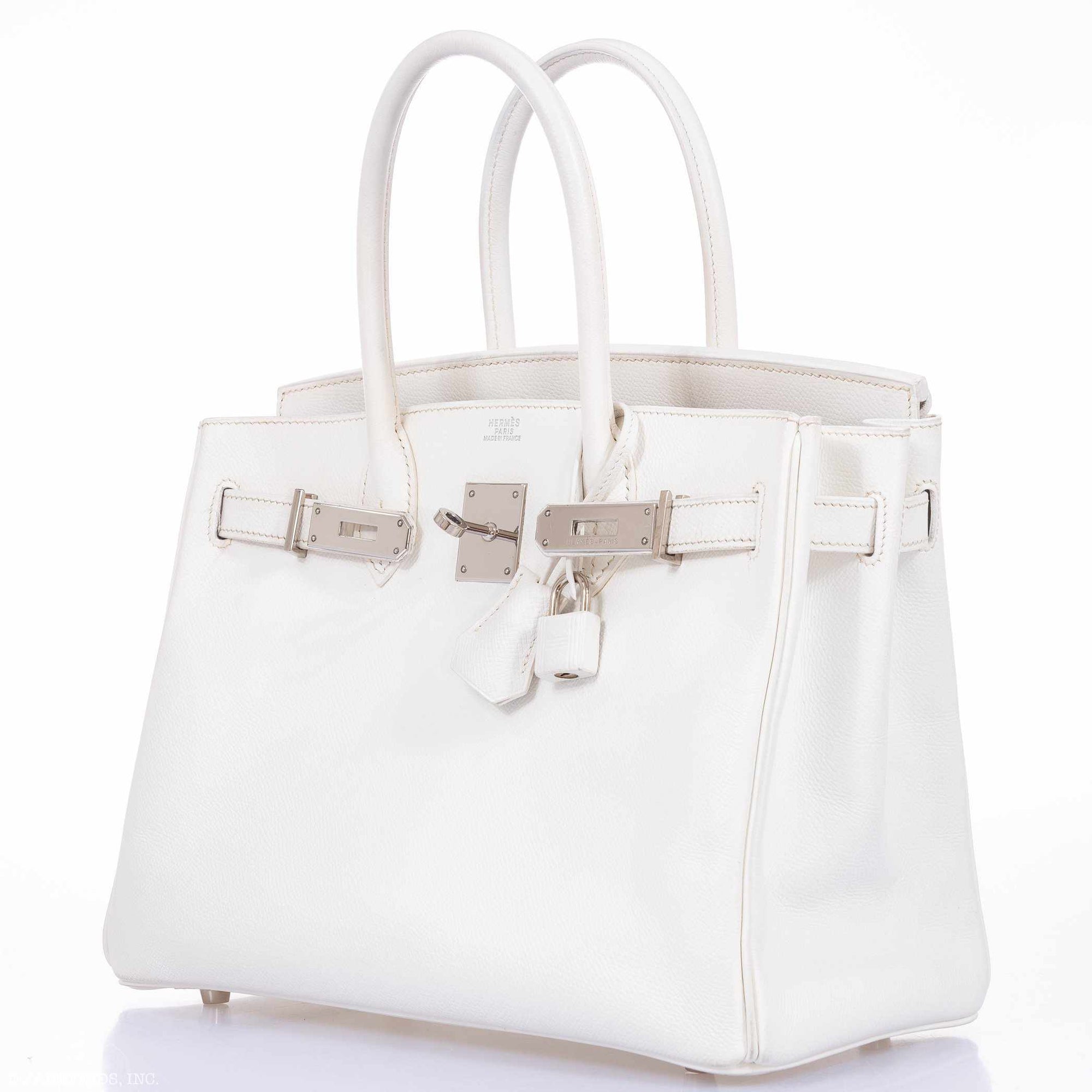 Hermès Birkin 30 White Epsom Palladium Hardware