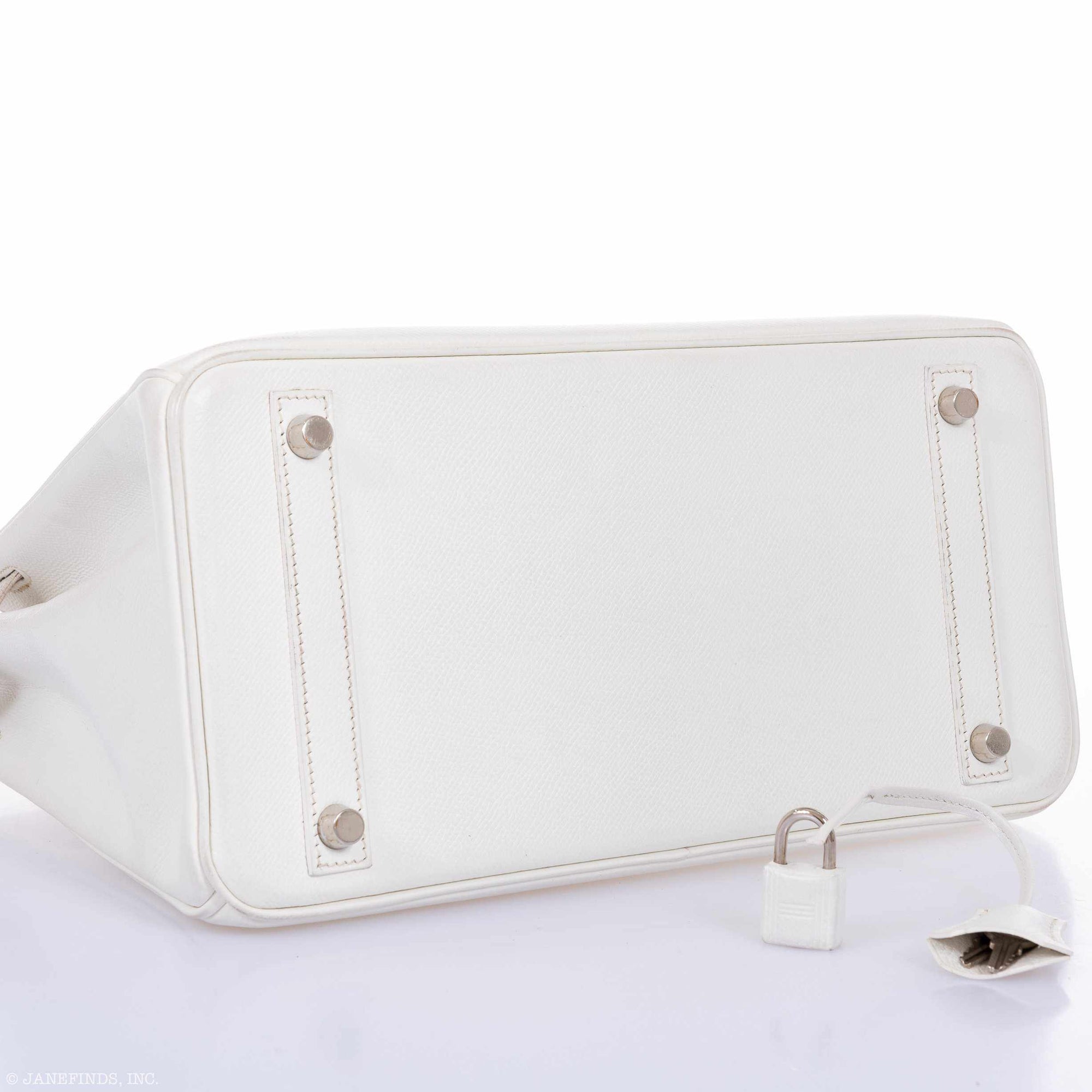 Hermès Birkin 30 White Epsom Palladium Hardware