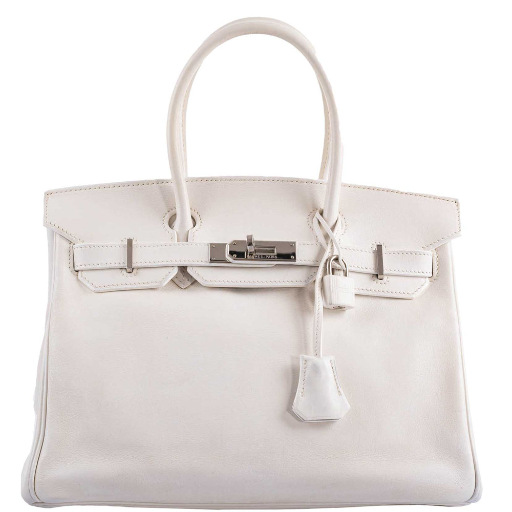 Hermès Birkin 30 White Swift with Palladium Hardware