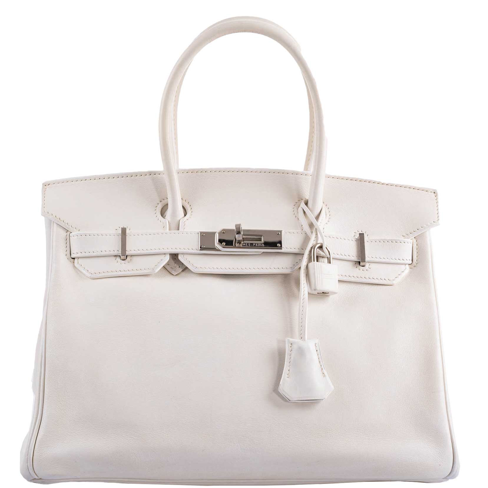 Hermès Birkin 30 White Swift with Palladium Hardware