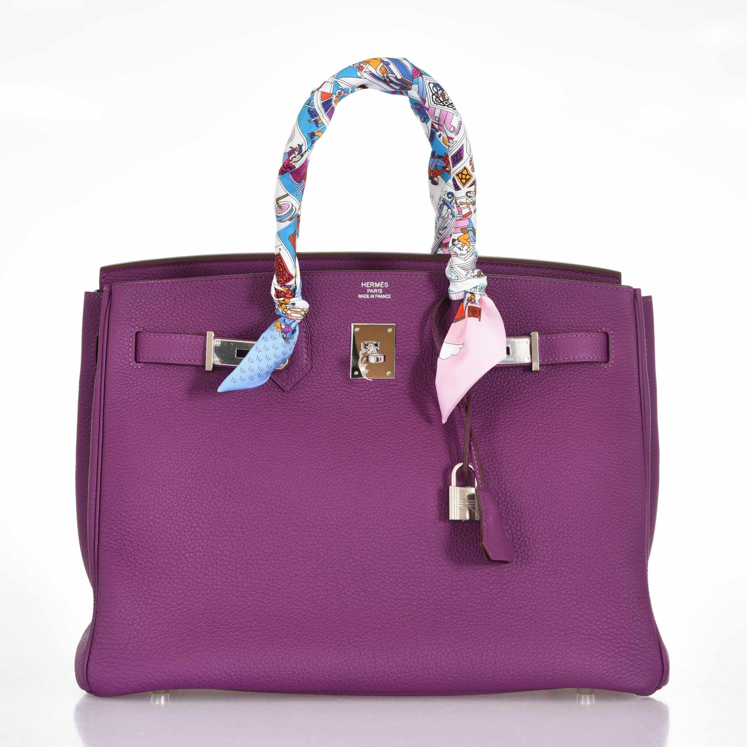 Hermes Birkin 35 Anemone Togo Palladium Hardware | JANEFINDS