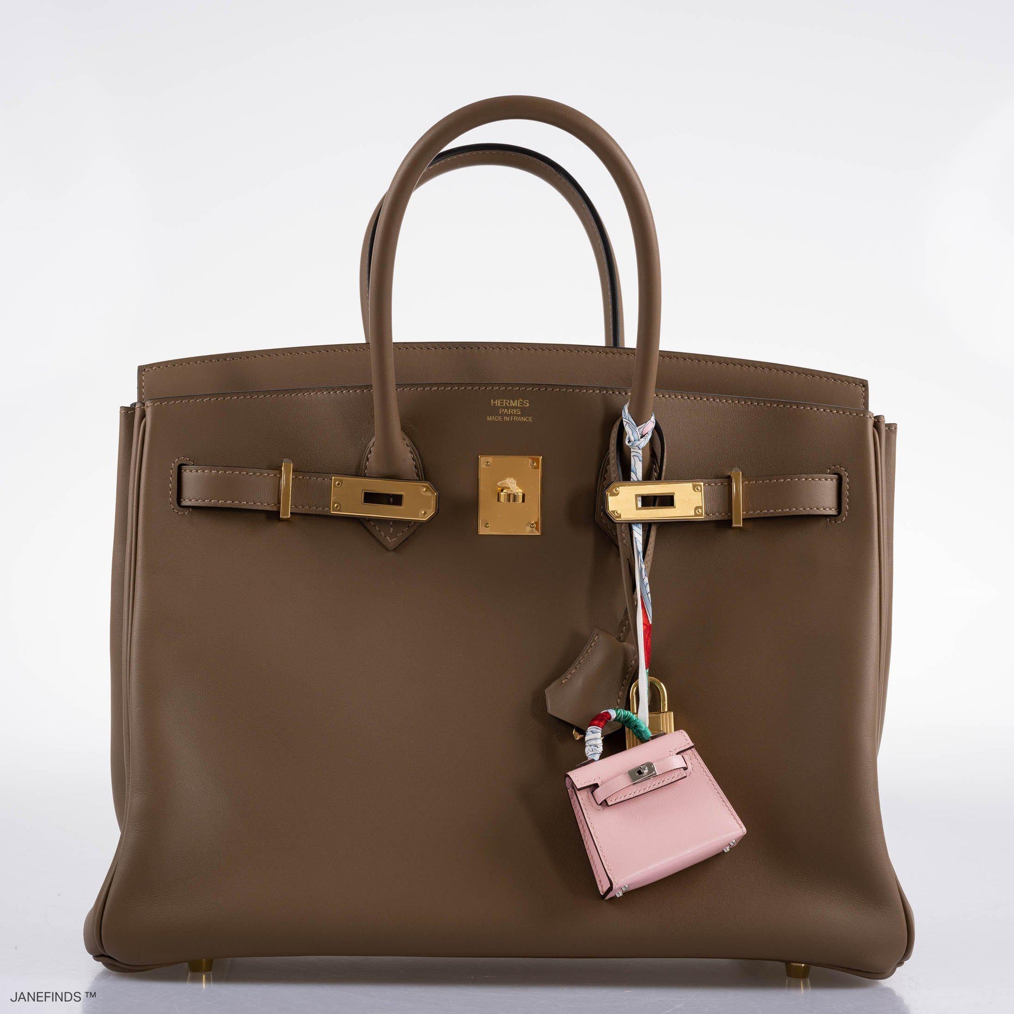 Hermès Birkin 35 Beige de Weimar Jonathan with Gold Hardware