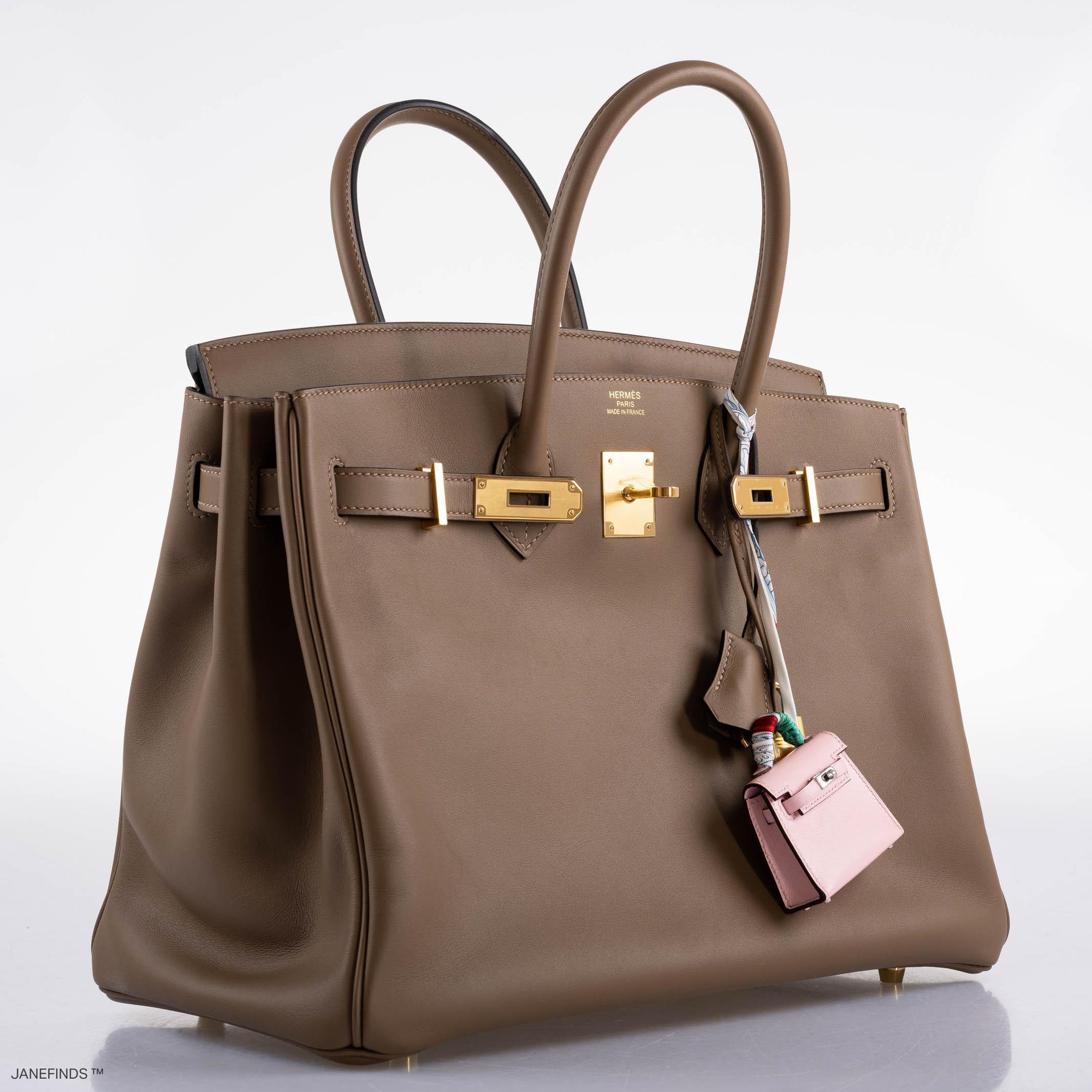 Hermès Birkin 35 Beige de Weimar Jonathan with Gold Hardware