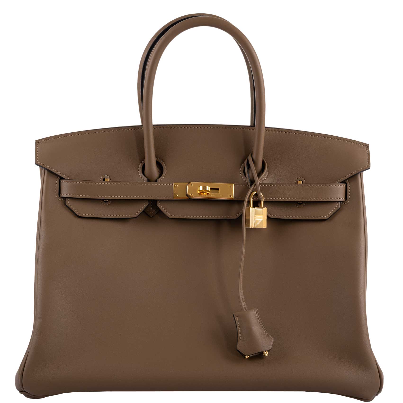 Hermès Birkin 35 Beige de Weimar Jonathan with Gold Hardware