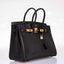 Hermès Birkin 35 Black Ardennes Gold Hardware