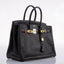 Hermès Birkin 35 Black Clemence Leather Gold Hardware - Square N