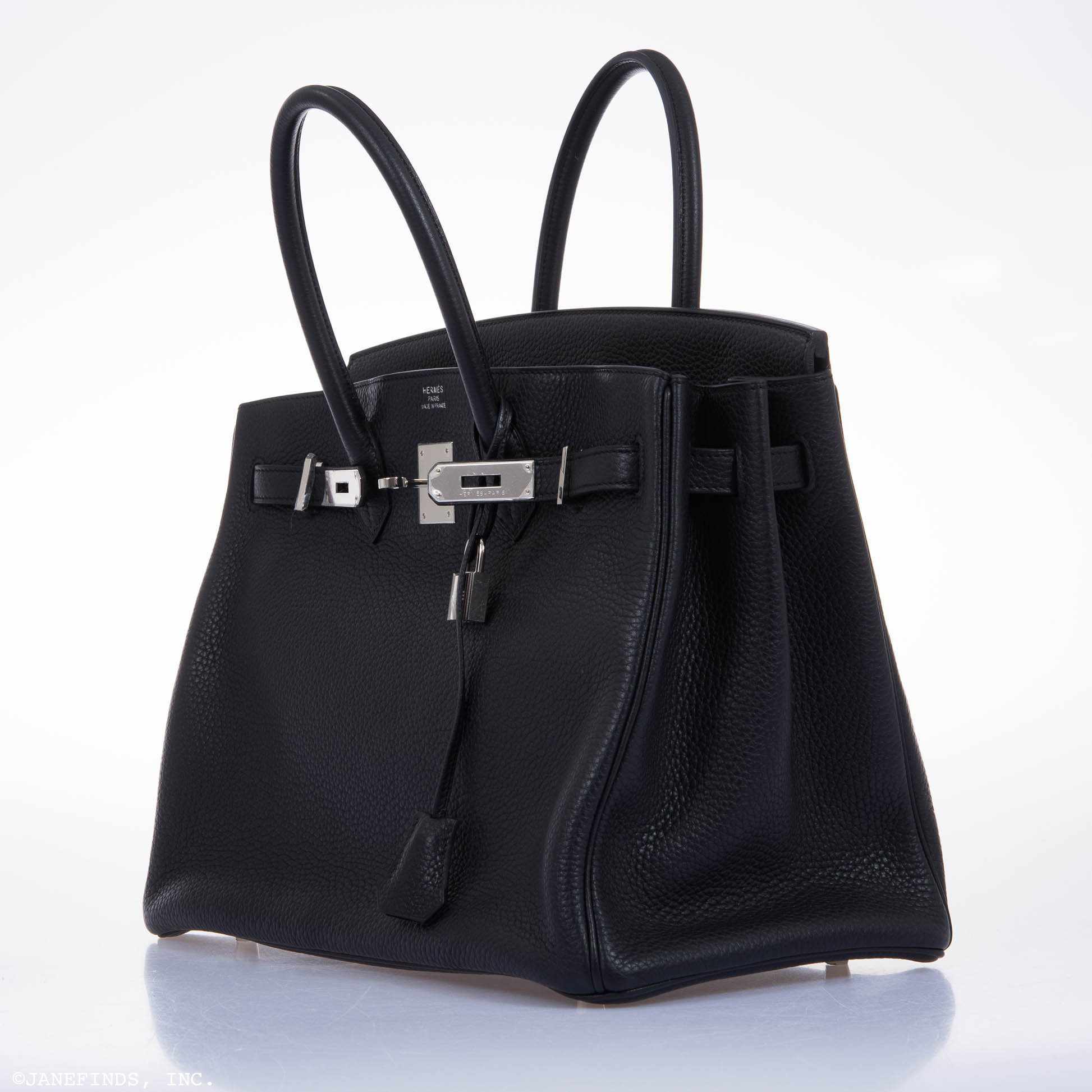 Hermès Birkin 35 Black Clemence Palladium Hardware