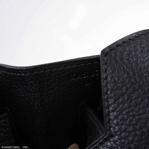 Hermès Birkin 35 Black Clemence Palladium Hardware
