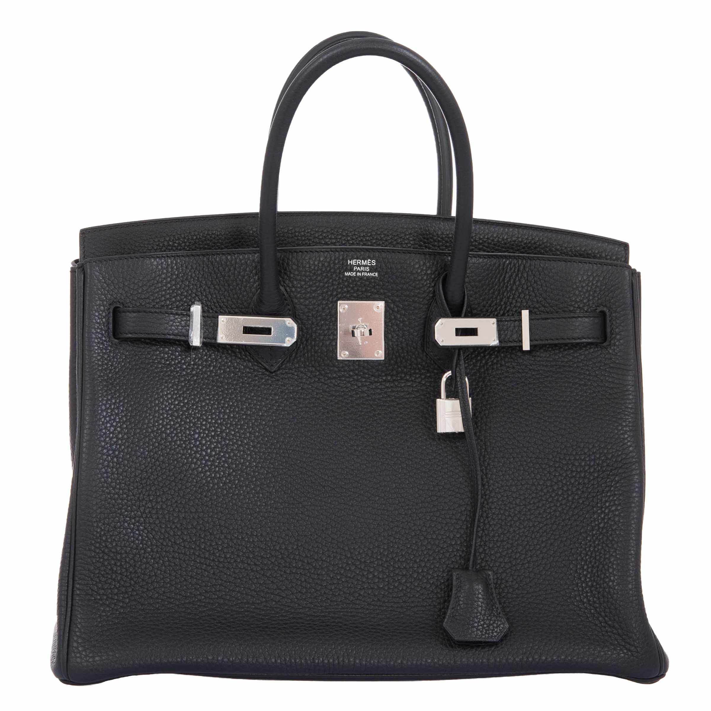 Hermès Birkin 35 Black Clemence Palladium Hardware