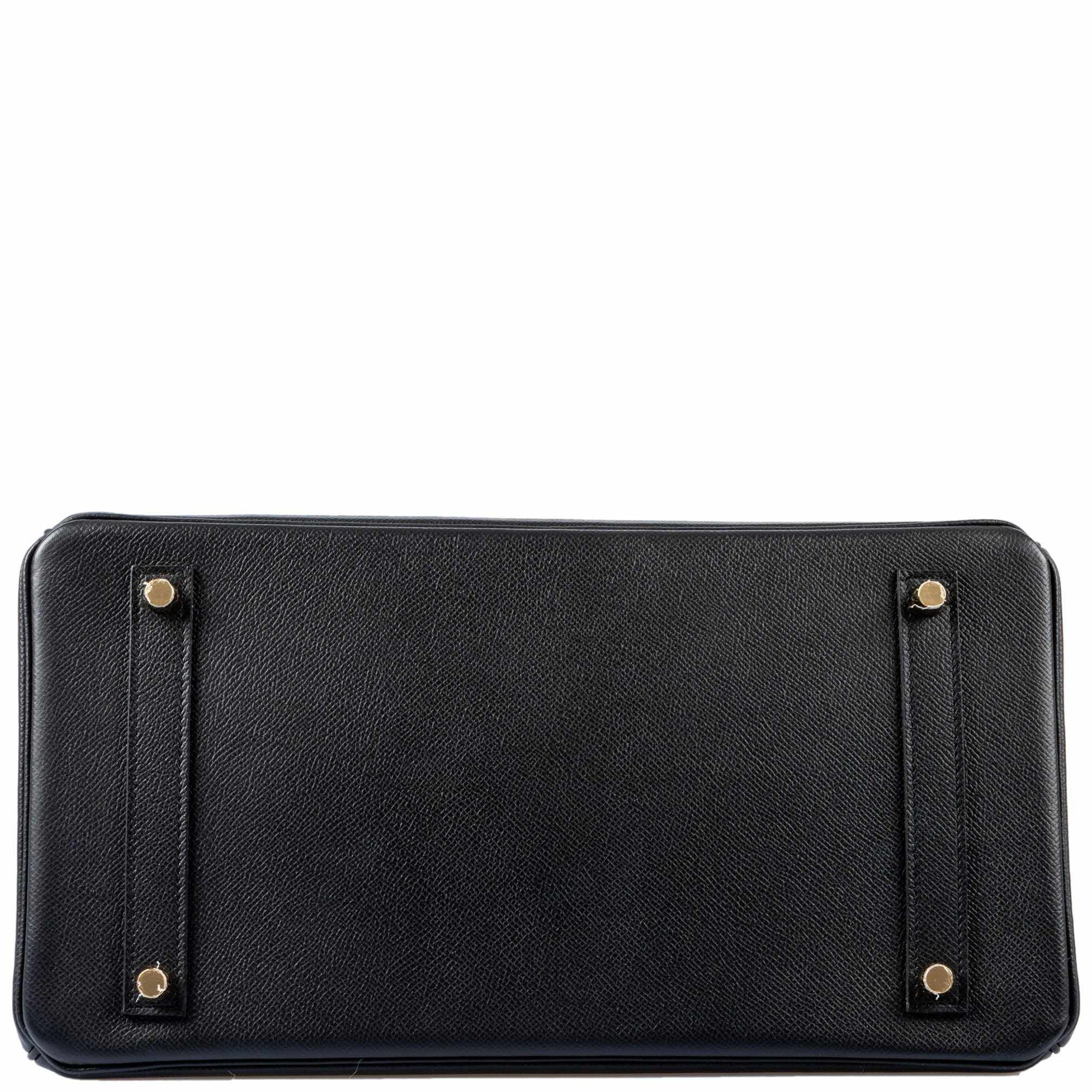 Hermès Birkin 35 Black Epsom Gold Hardware