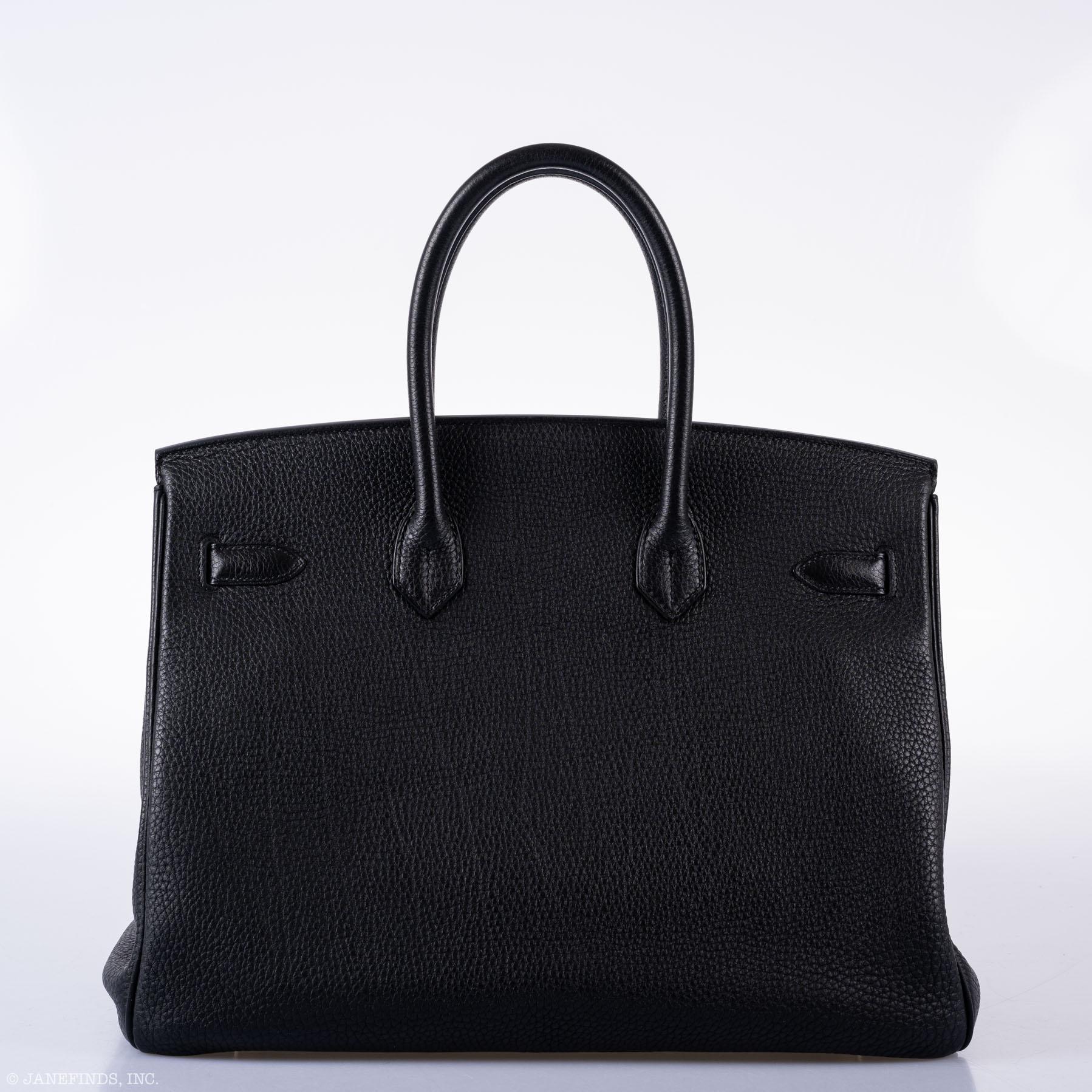 Hermès Birkin 35 Black Togo Gold Hardware - 2012, P