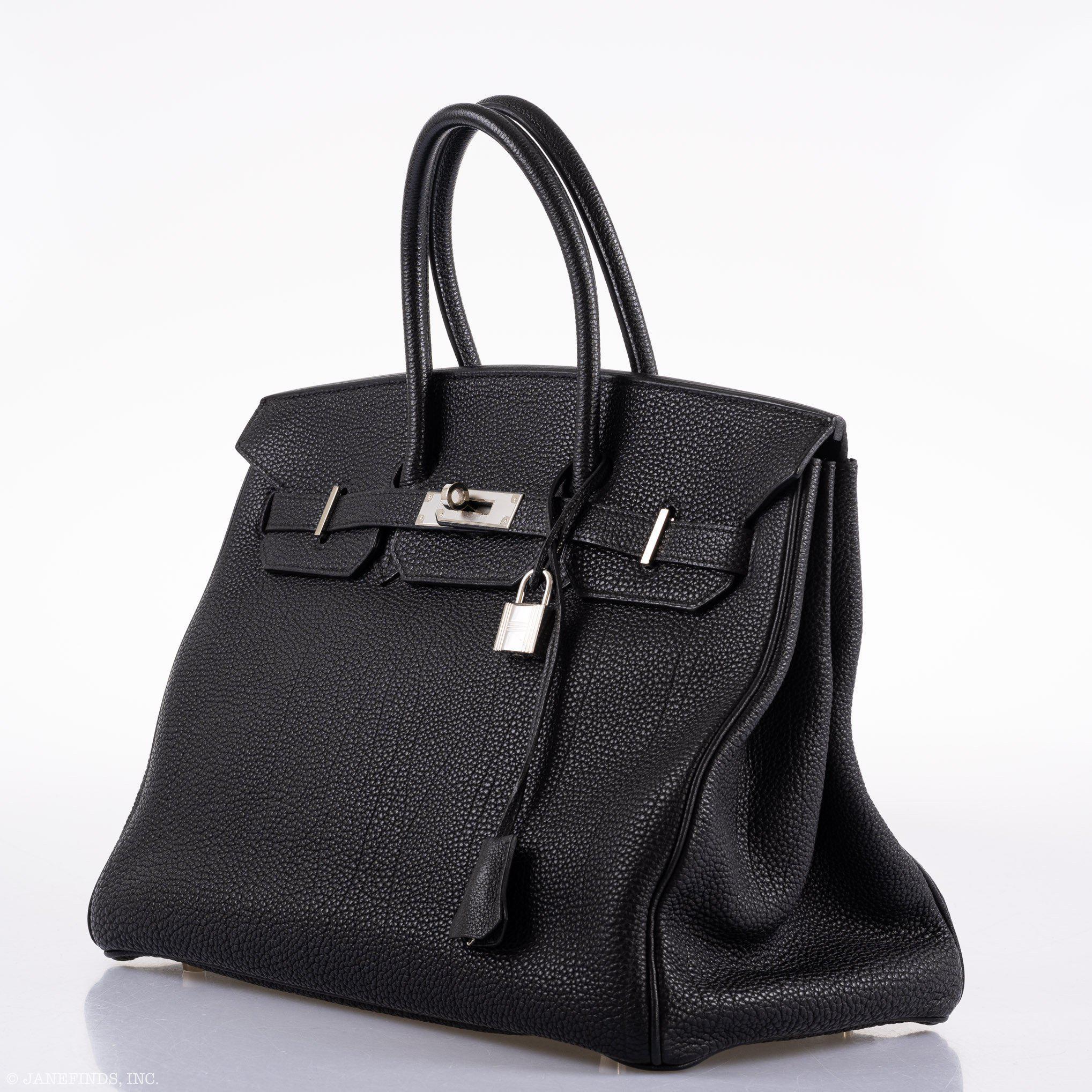 Hermès Birkin 35 Black Togo Palladium Hardware