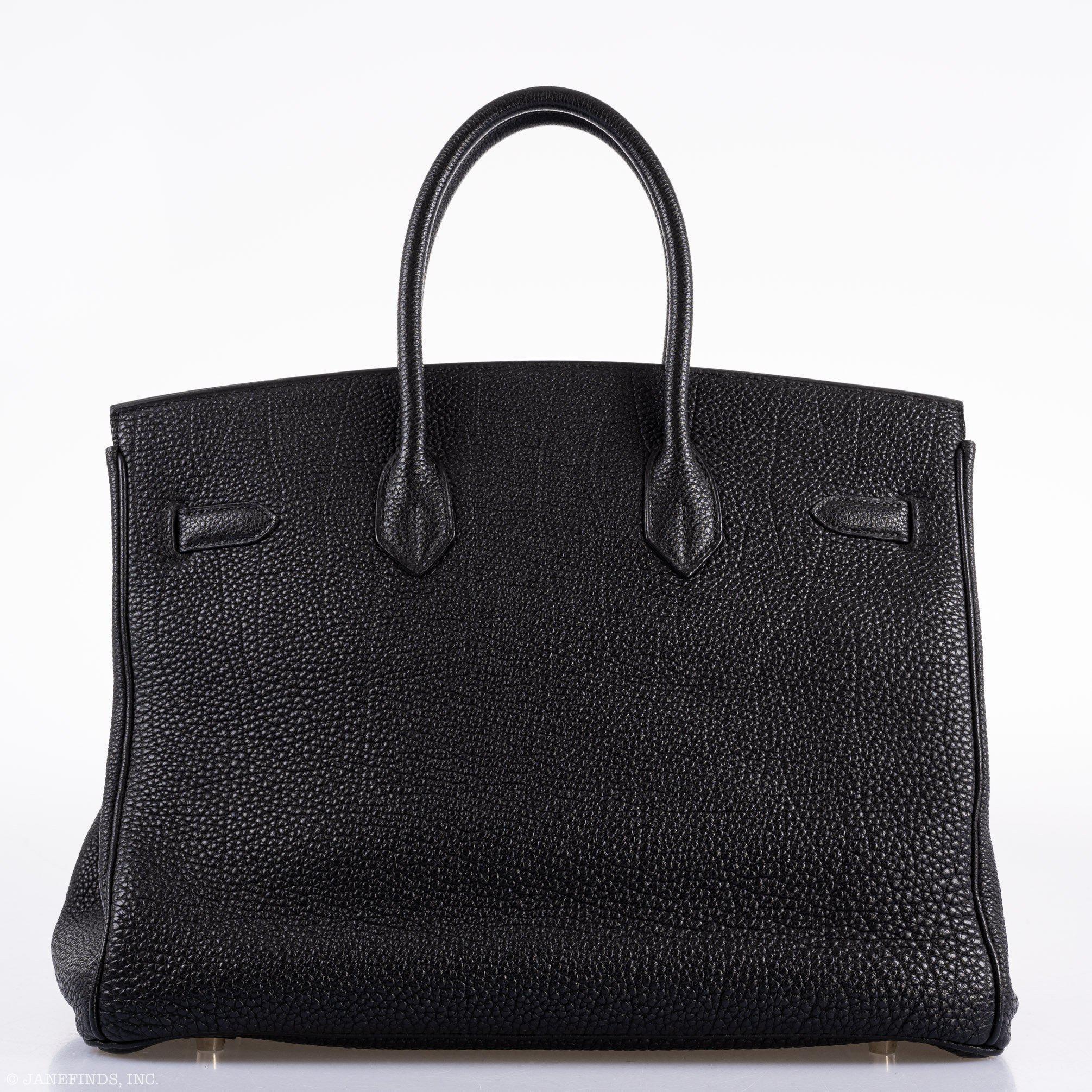 Hermès Birkin 35 Black Togo Palladium Hardware