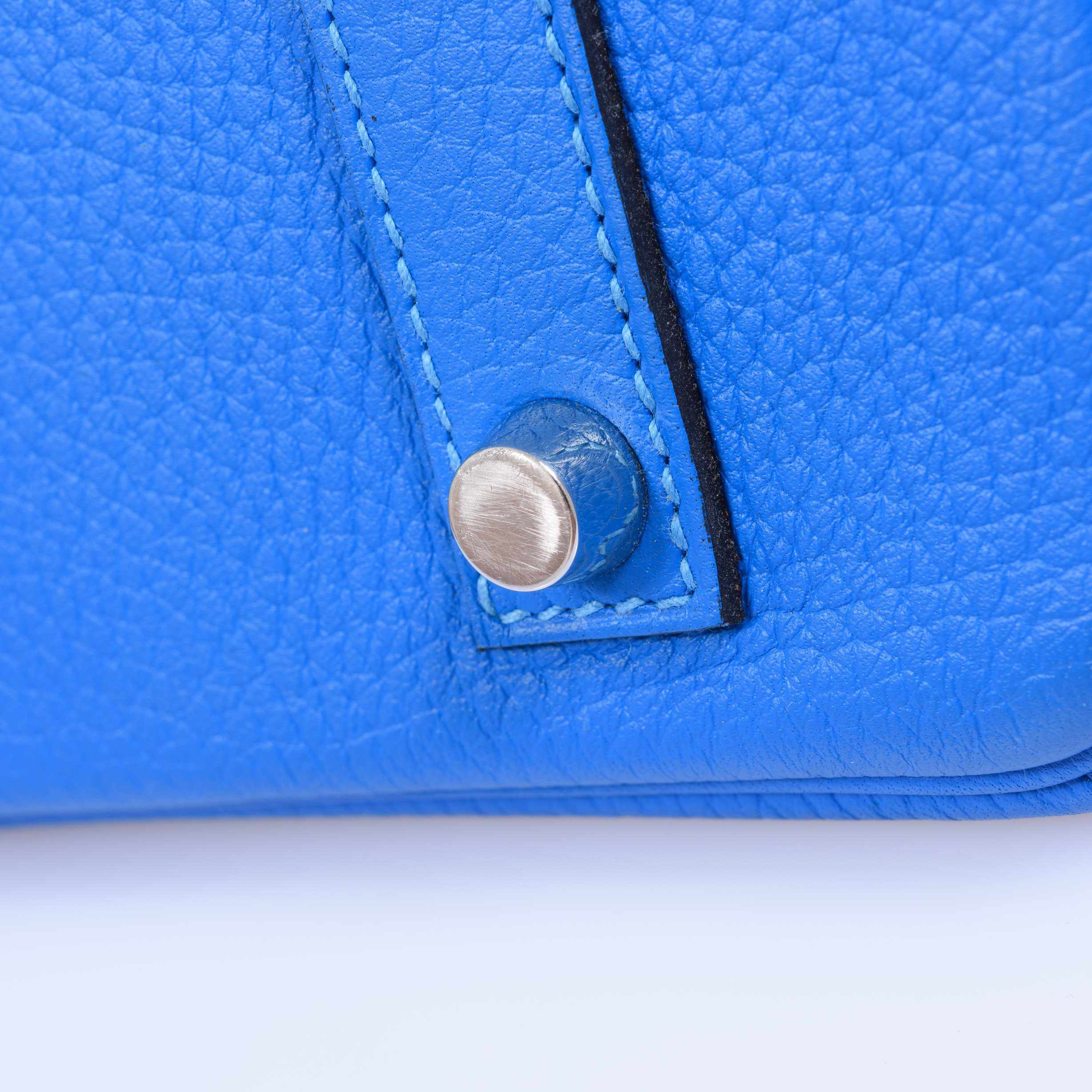 Hermès Birkin 35 Bleu Hydra Clemence Palladium Hardware