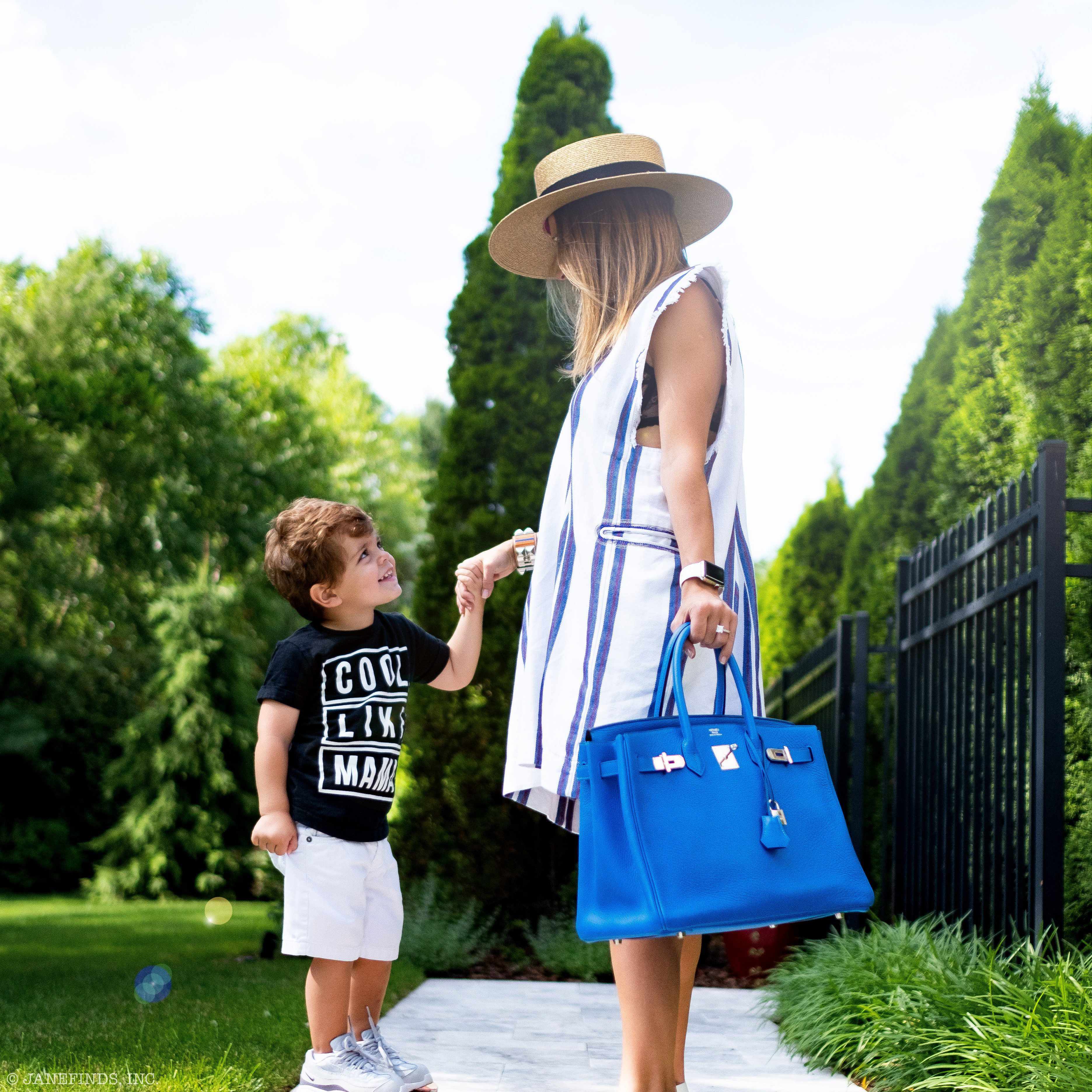 Hermès Birkin 35 Bleu Hydra Clemence Palladium Hardware