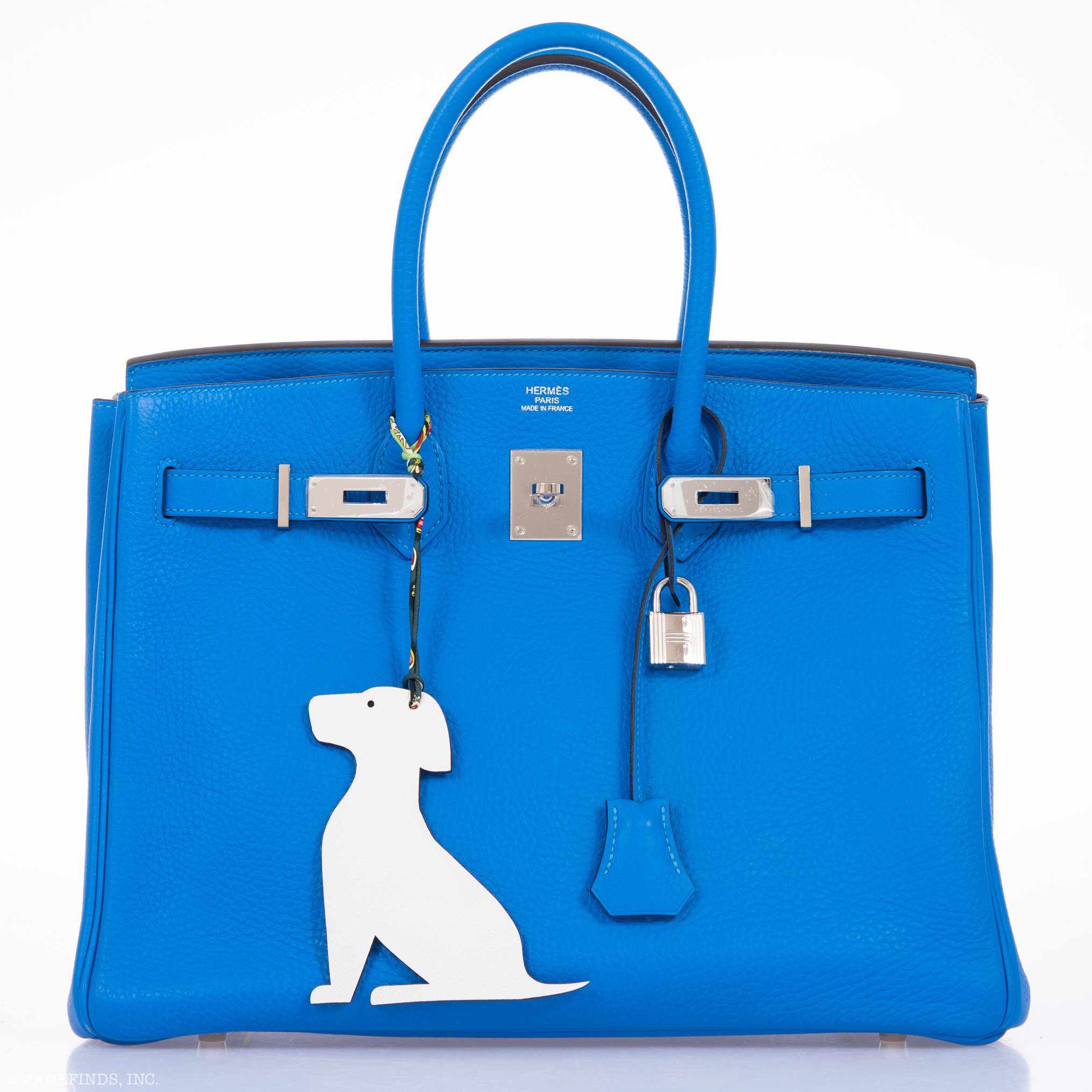 Hermès Birkin 35 Bleu Hydra Clemence Palladium Hardware