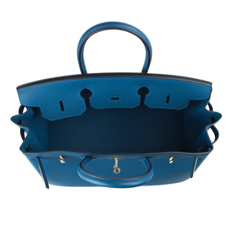 Hermès Birkin 35 Bleu de Galice Togo Gold Hardware