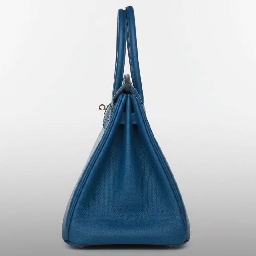 Hermès Birkin 35 Bleu de Galice Togo Gold Hardware