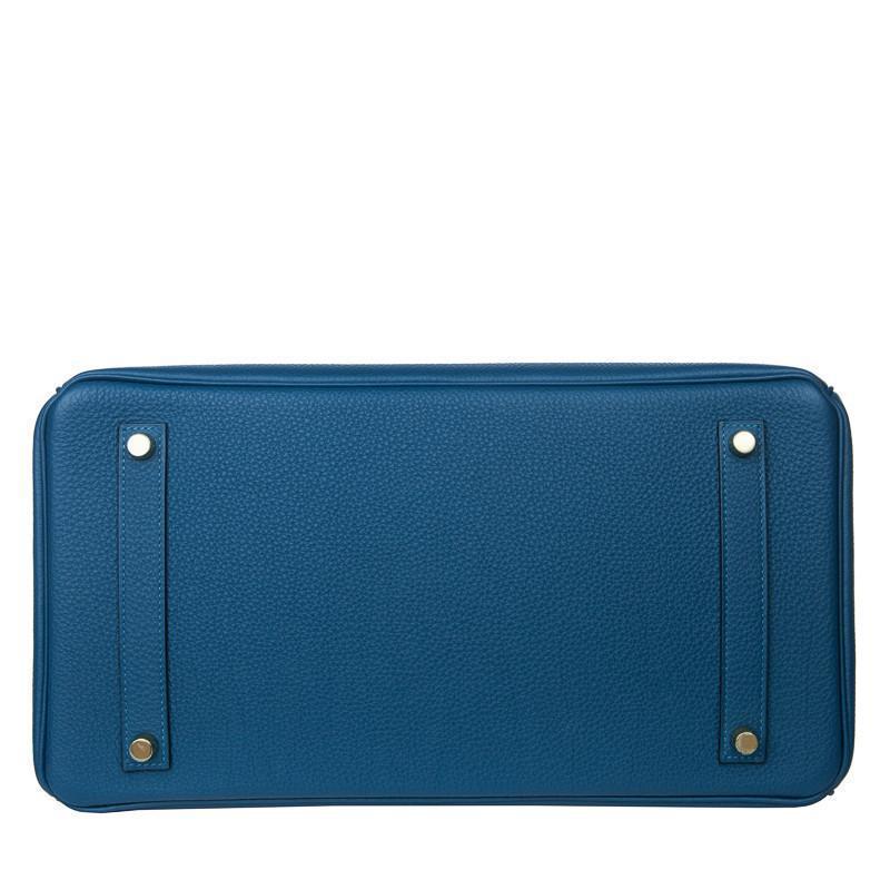 Hermès Birkin 35 Bleu de Galice Togo Gold Hardware
