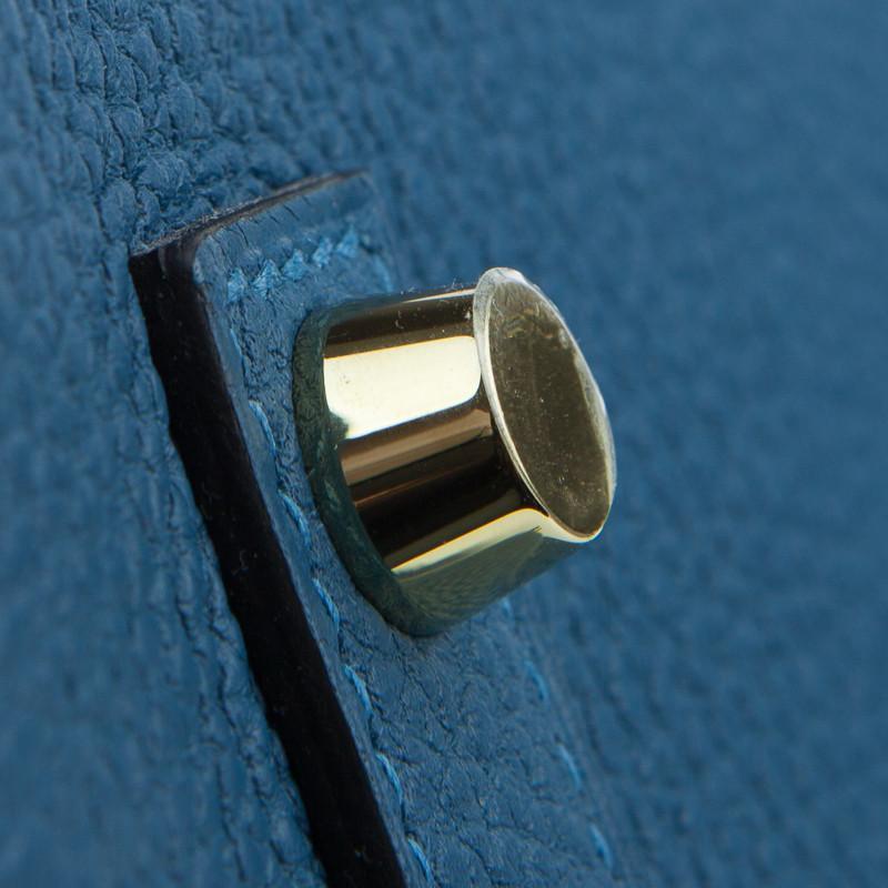 Hermès Birkin 35 Bleu de Galice Togo Gold Hardware