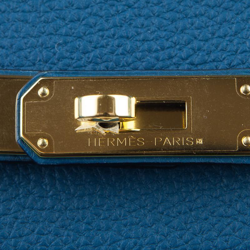 Hermès Birkin 35 Bleu de Galice Togo Gold Hardware