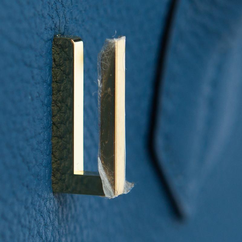 Hermès Birkin 35 Bleu de Galice Togo Gold Hardware