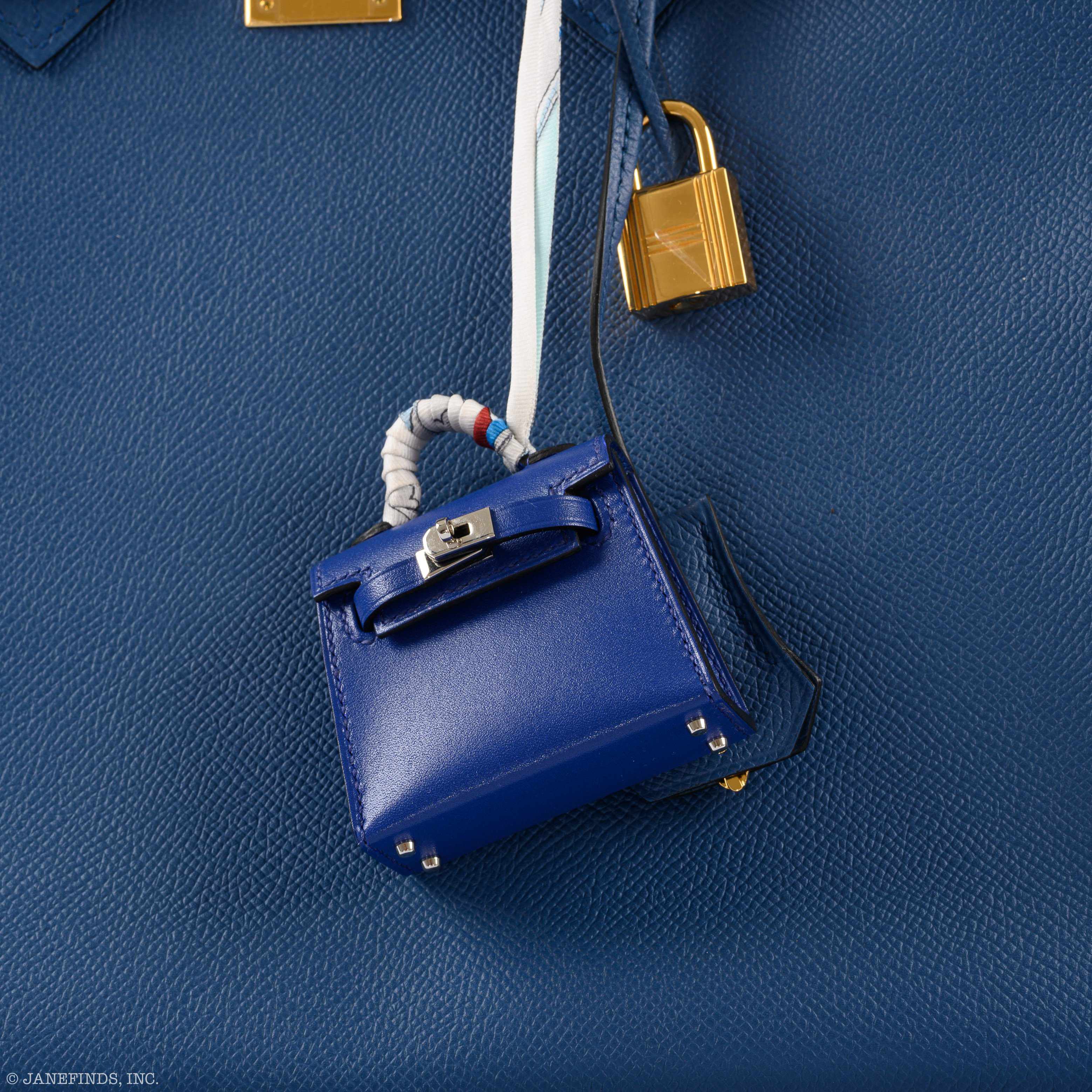 Hermès Birkin 35 Blue Agate Epsom Gold Hardware - 2016, X