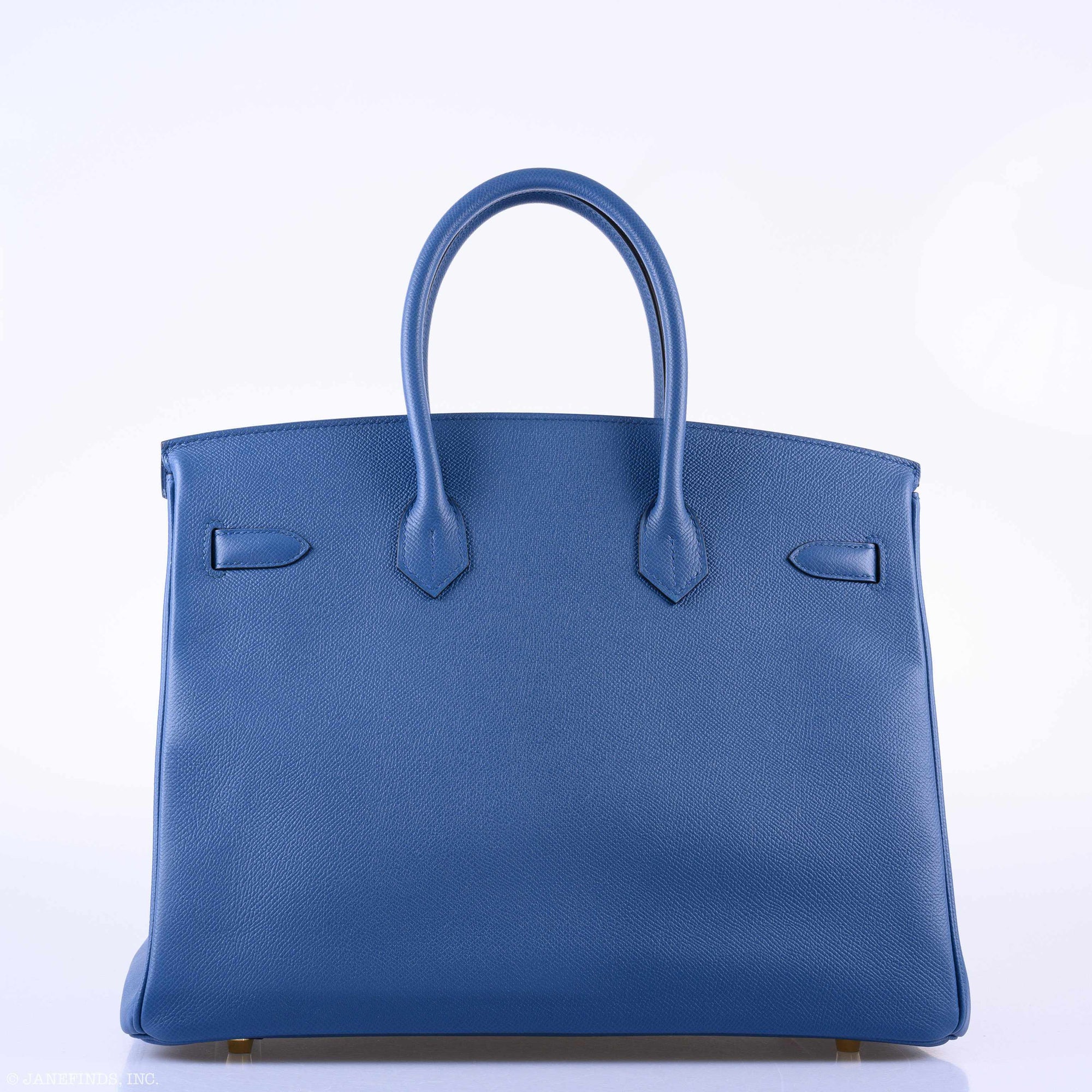 Hermès Birkin 35 Blue Agate Epsom Gold Hardware