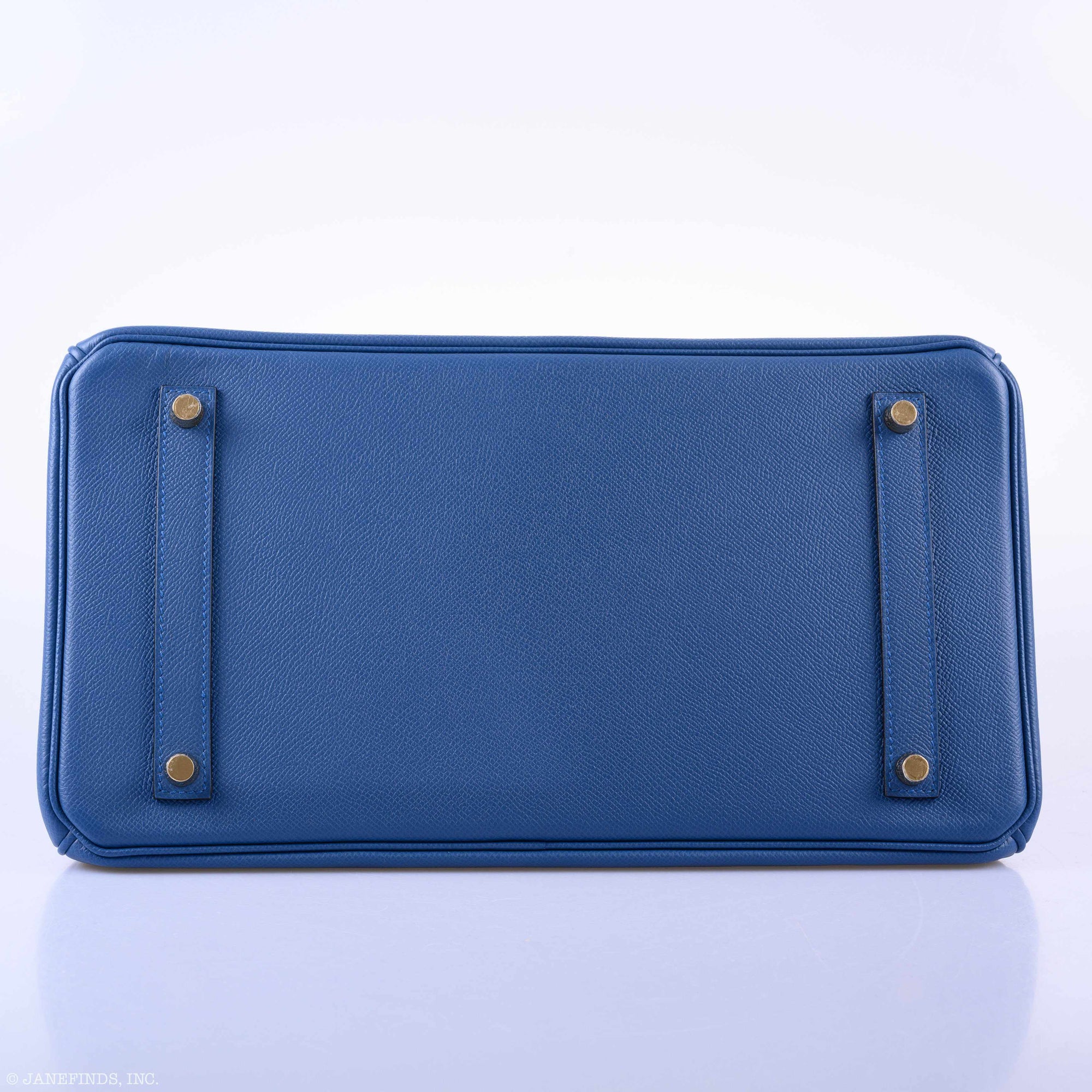 Hermès Birkin 35 Blue Agate Epsom Gold Hardware