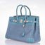 Hermès Birkin 35 Blue Denim And Blue Jean Epsom Contrast Stitching Palladium Hardware
