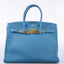 Hermès Birkin 35 Blue Jean Togo Gold Hardware