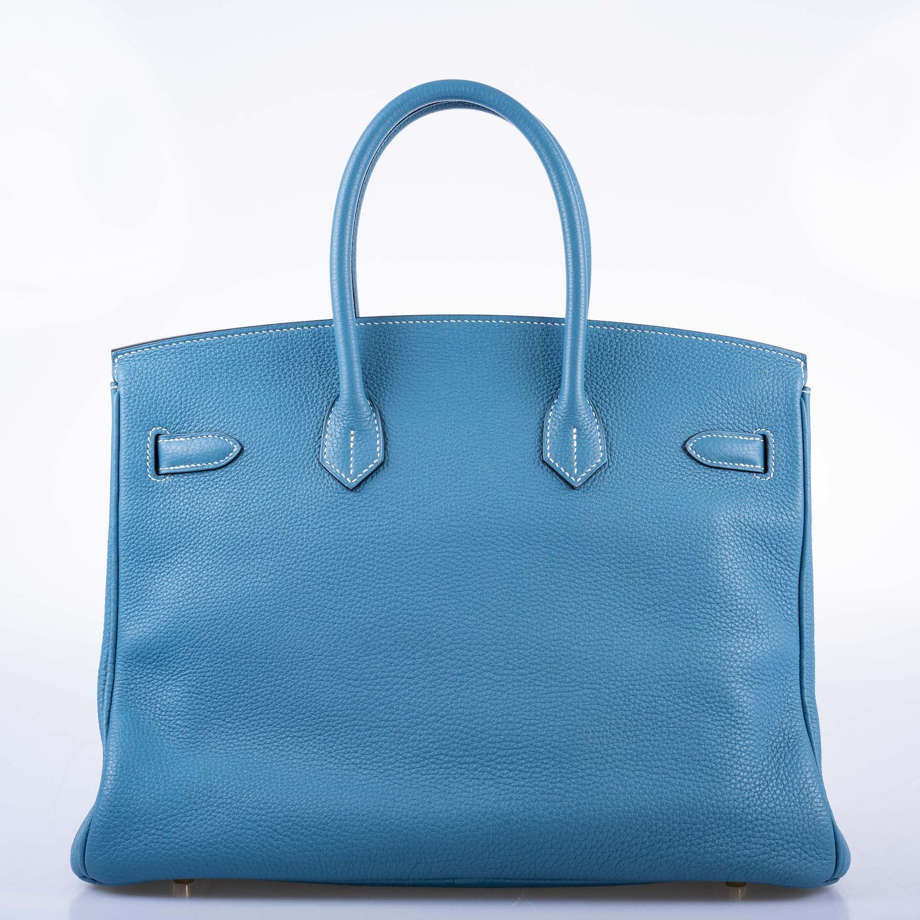 Hermès Birkin 35 Blue Jean Togo Gold Hardware