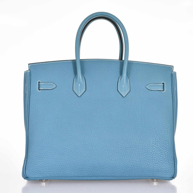 Hermès Birkin 35 Blue Jean Togo Palladium Hardware – JaneFinds