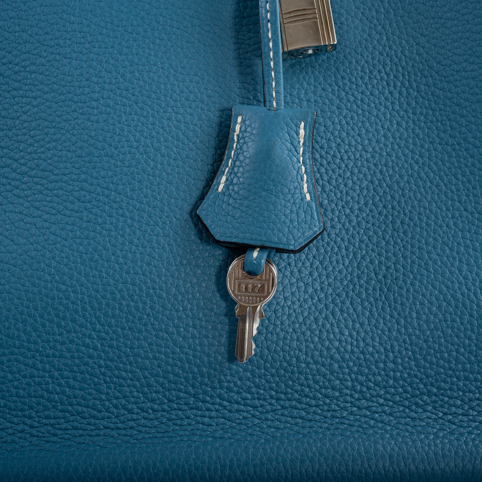 Hermès Birkin 35 Blue Jean Togo with Palladium Hardware