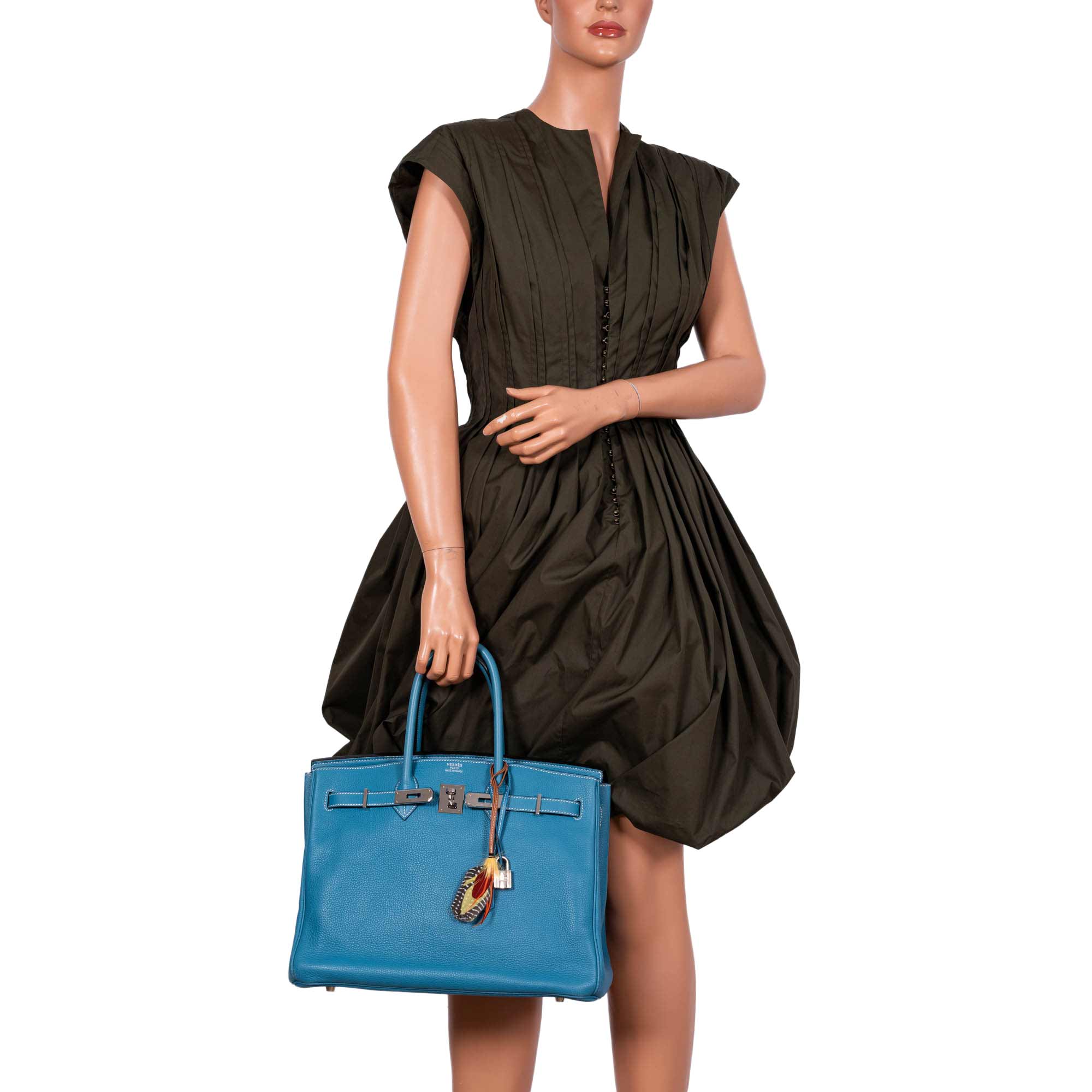 Hermès Birkin 35 Blue Jean Togo with Palladium Hardware