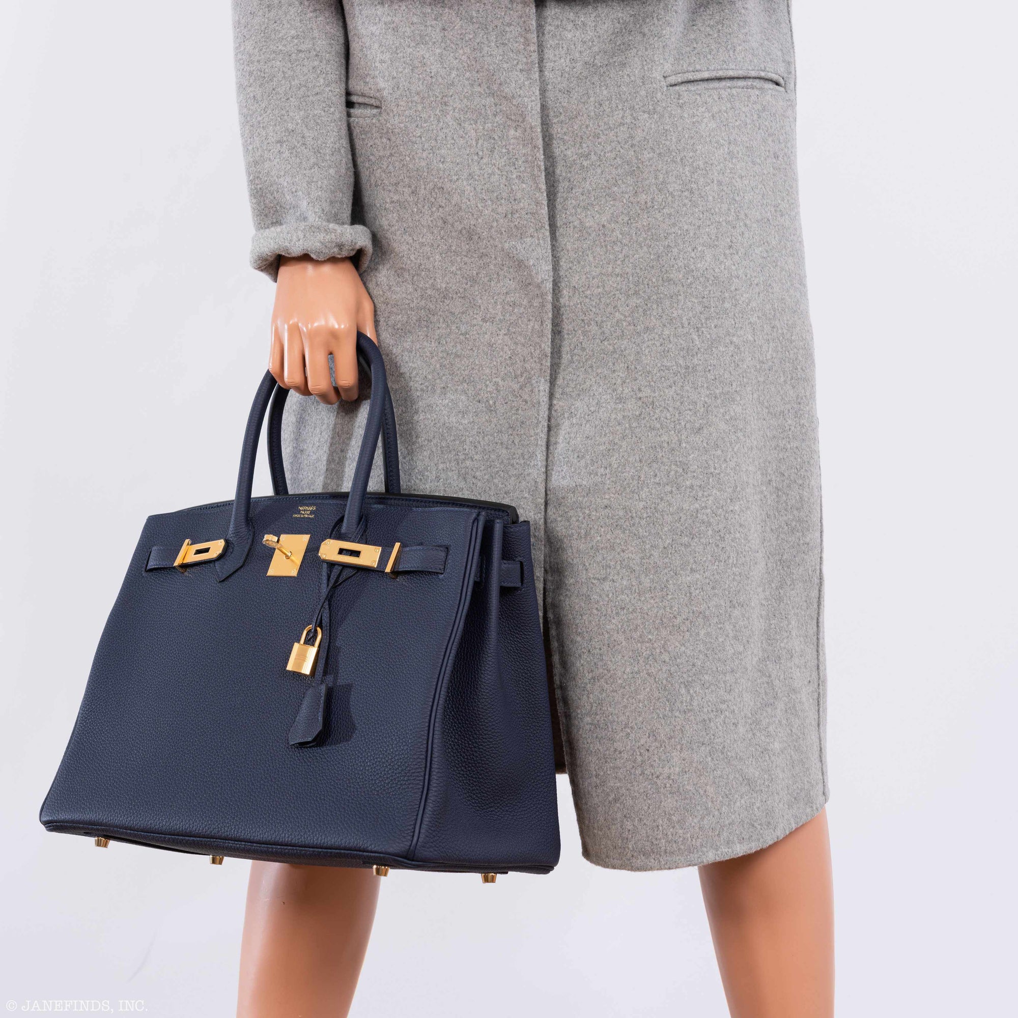 Hermès Birkin 35 Blue Nuit Togo Gold Hardware
