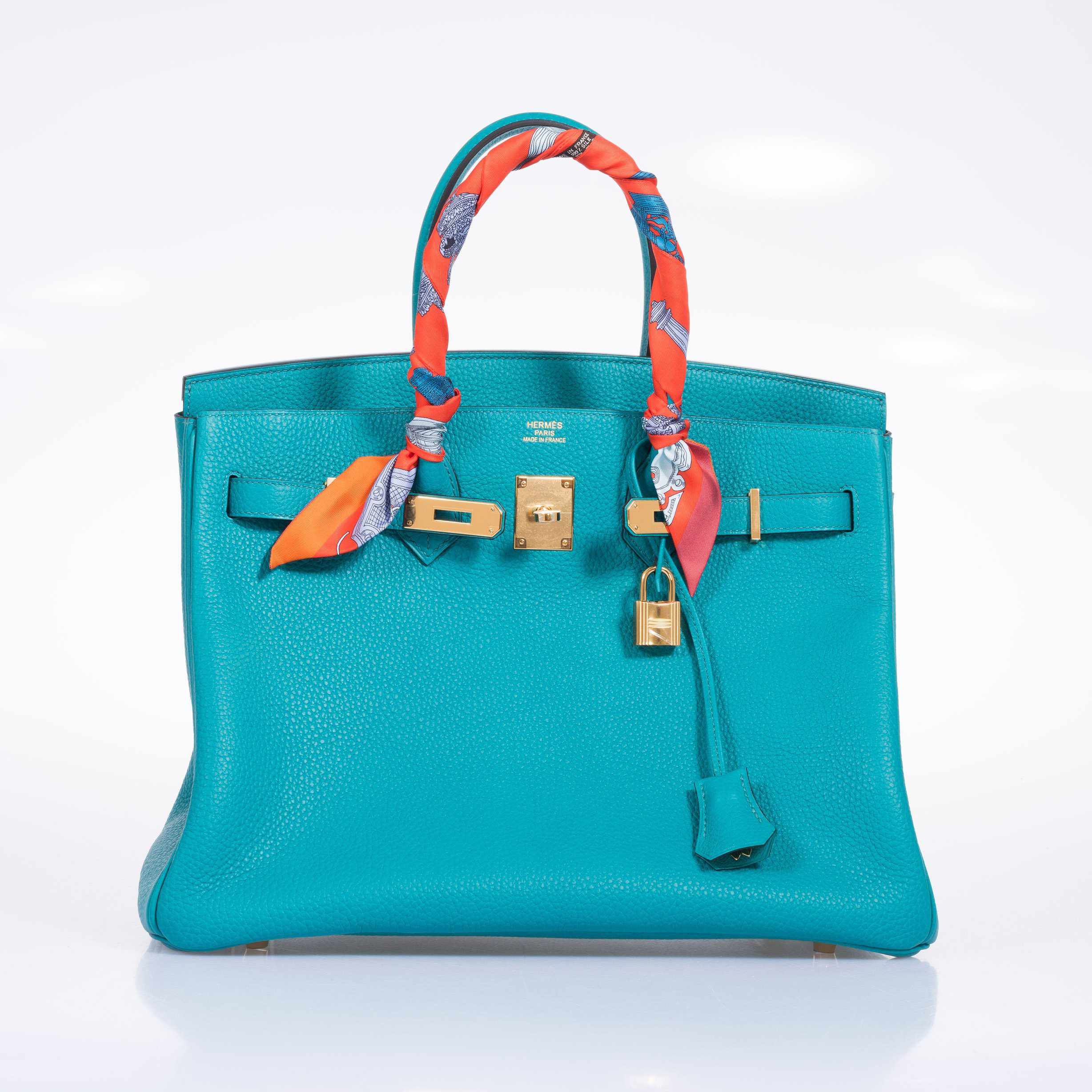 Hermès Birkin 35 Blue Paon Clemence Gold Hardware