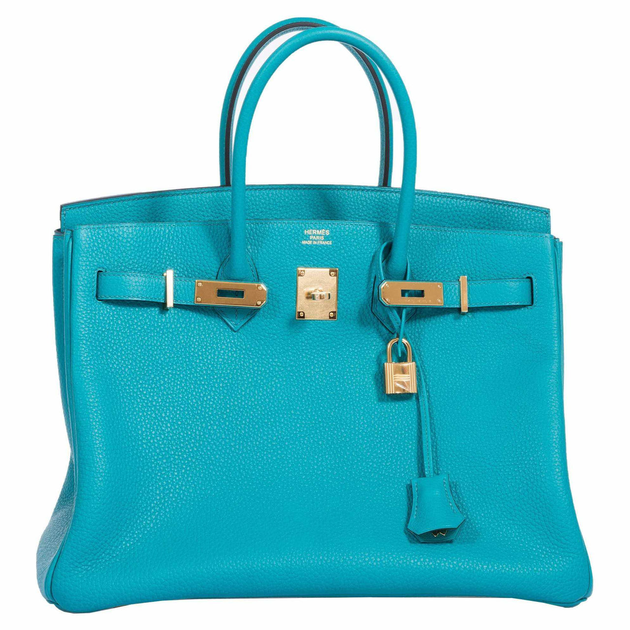 Hermès Birkin 35 Blue Paon Clemence Gold Hardware – JaneFinds