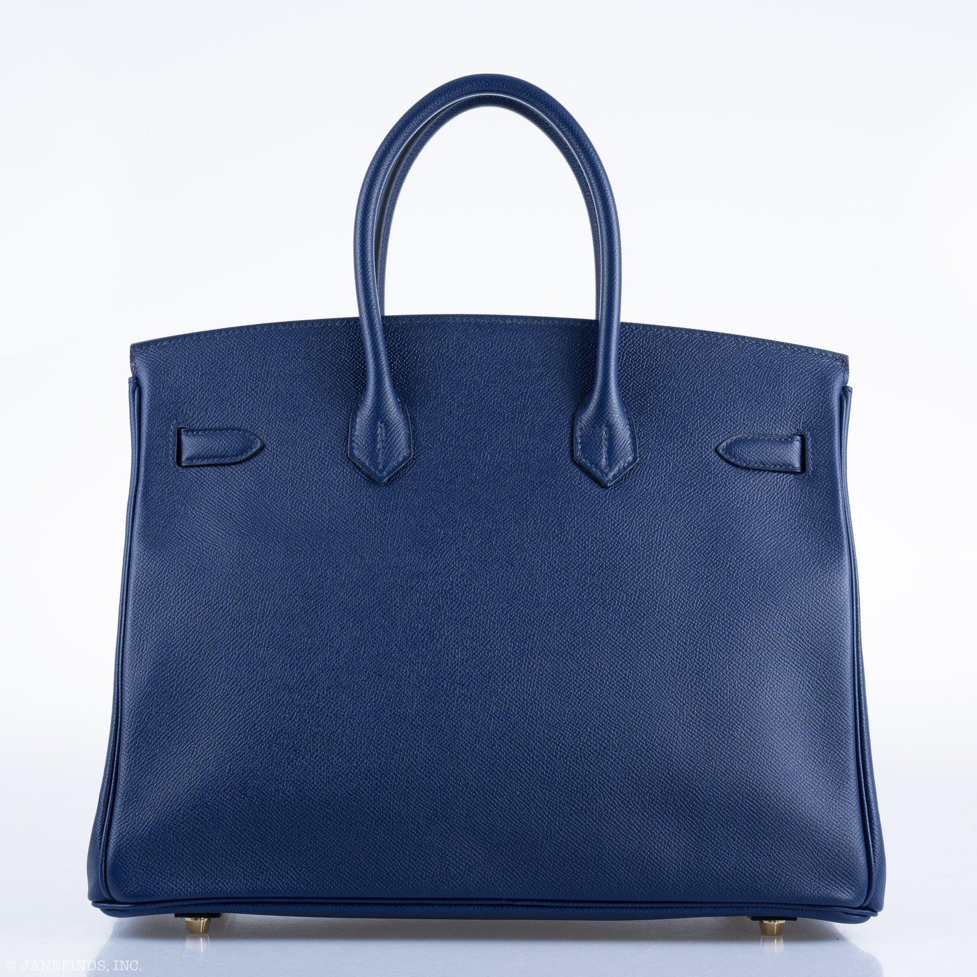 Hermès Birkin 35 Blue Saphire Epsom with Gold Hardware