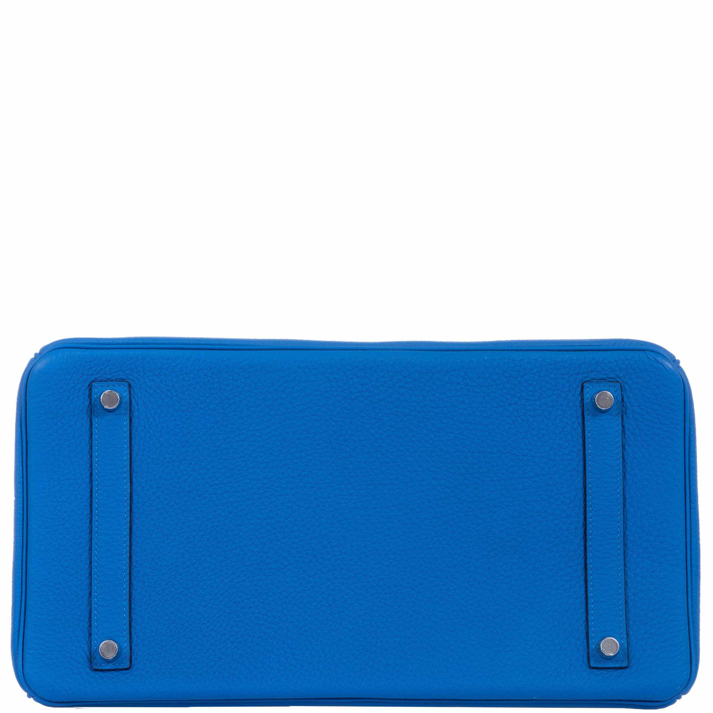 Hermès Birkin 35 Blue Zellige Togo Palladium Hardware