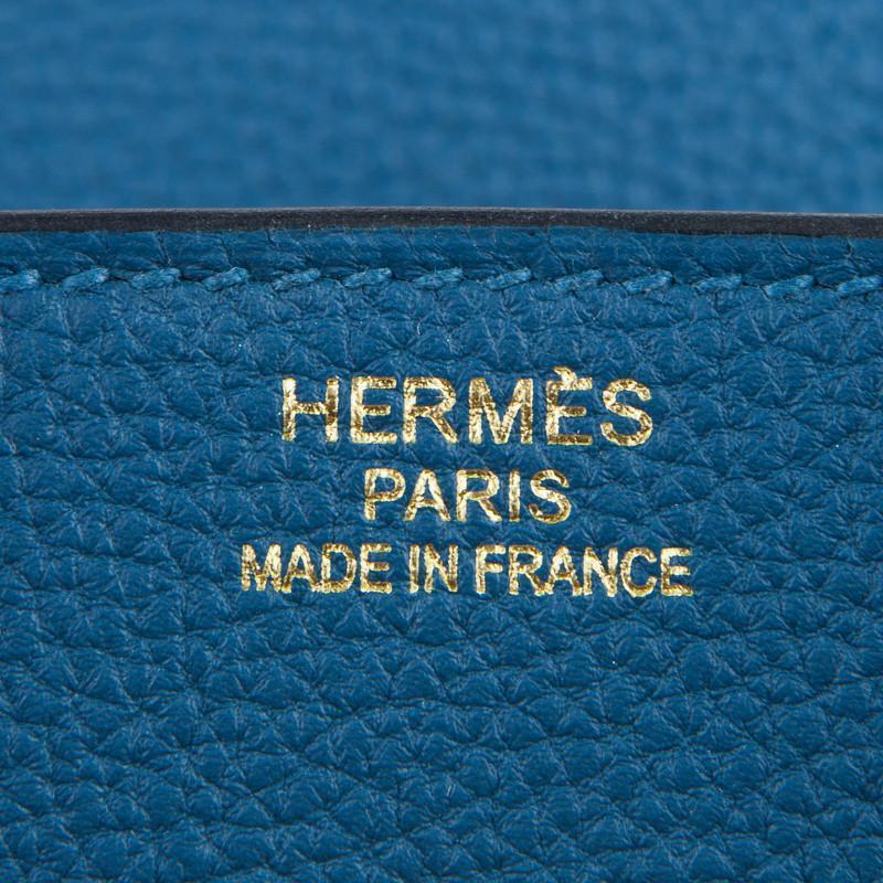 Hermès Birkin 35 Blue de Galice Gold Hardware