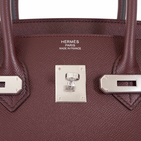 Hermès Birkin 35 Bordeaux Epsom Palladium Hardware