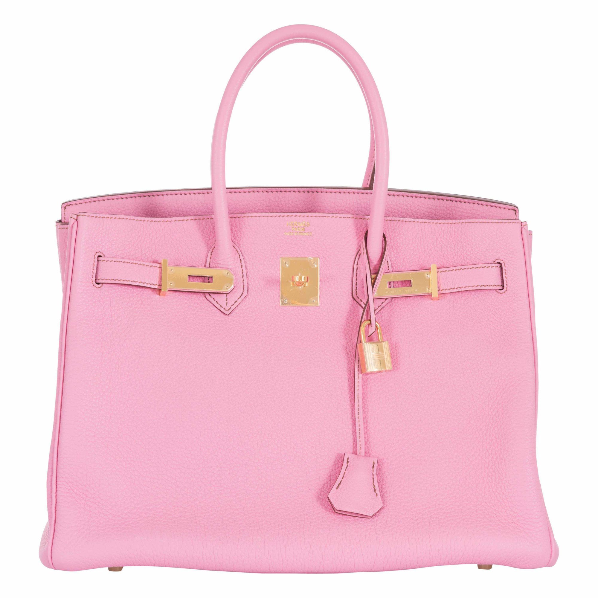 Hermès Birkin 35 Bubblegum 5P Pink Gold Hardware