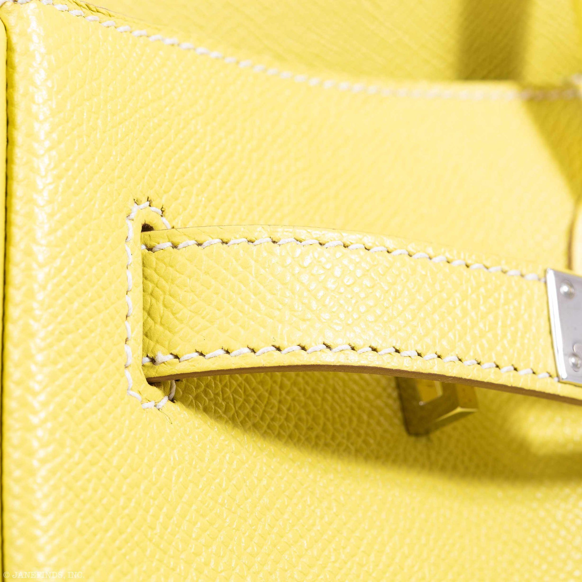Hermès Birkin 35 Candy Collection Lime Epsom & Gris Perle Palladium Hardware