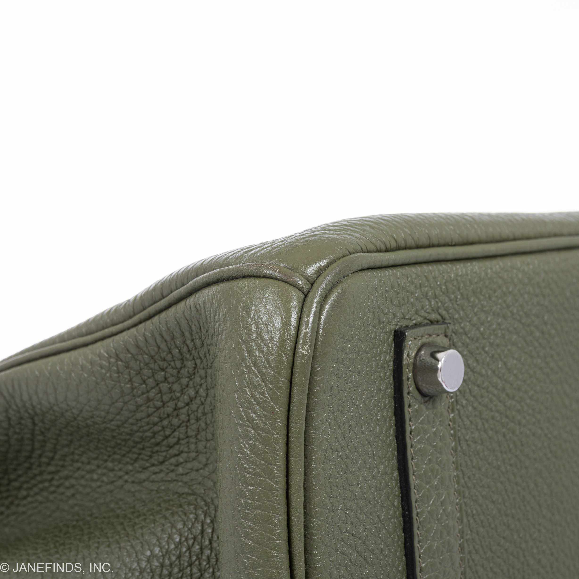 Hermès Birkin 35 Canopee Army Green Togo Palladium Hardware