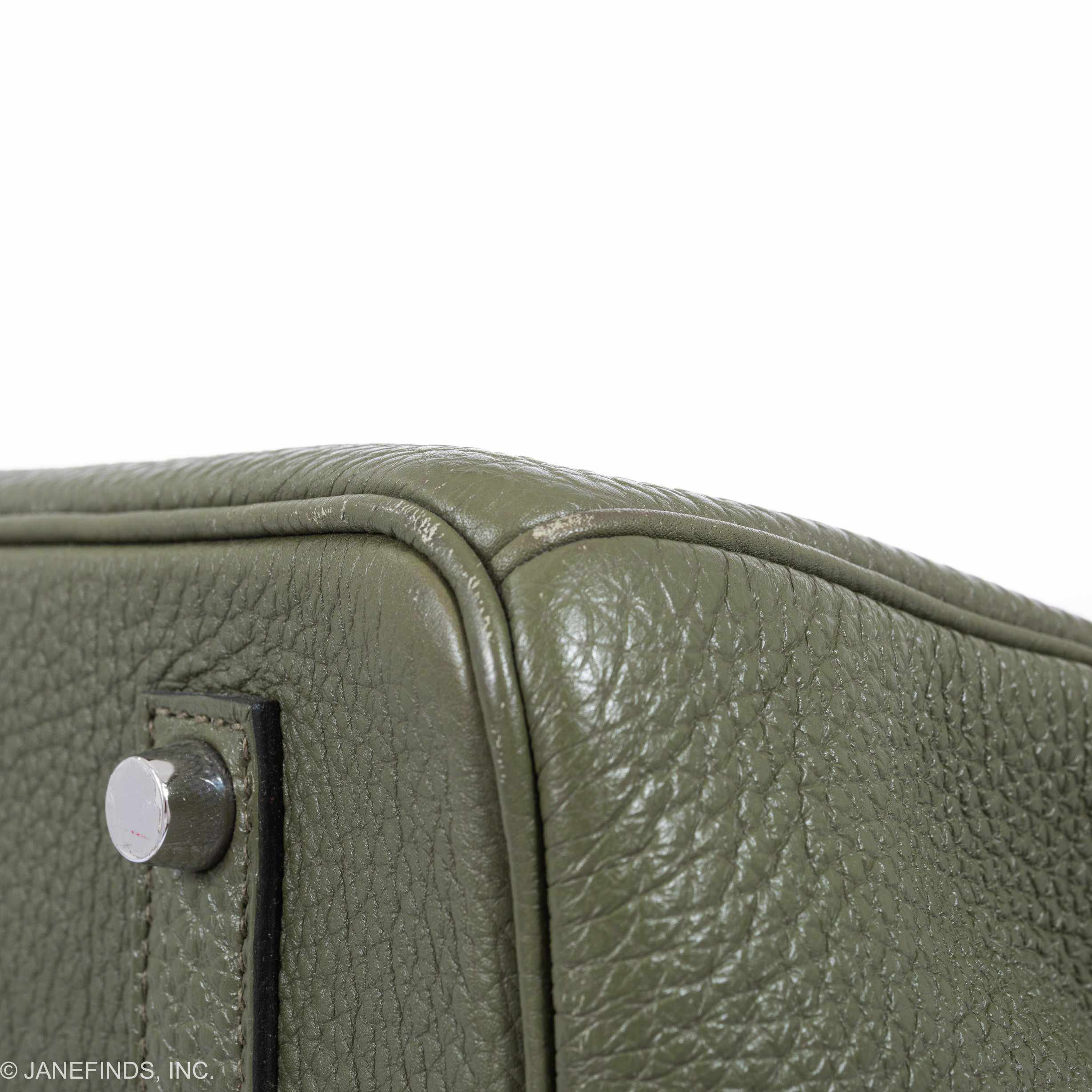 Hermès Birkin 35 Canopee Army Green Togo Palladium Hardware