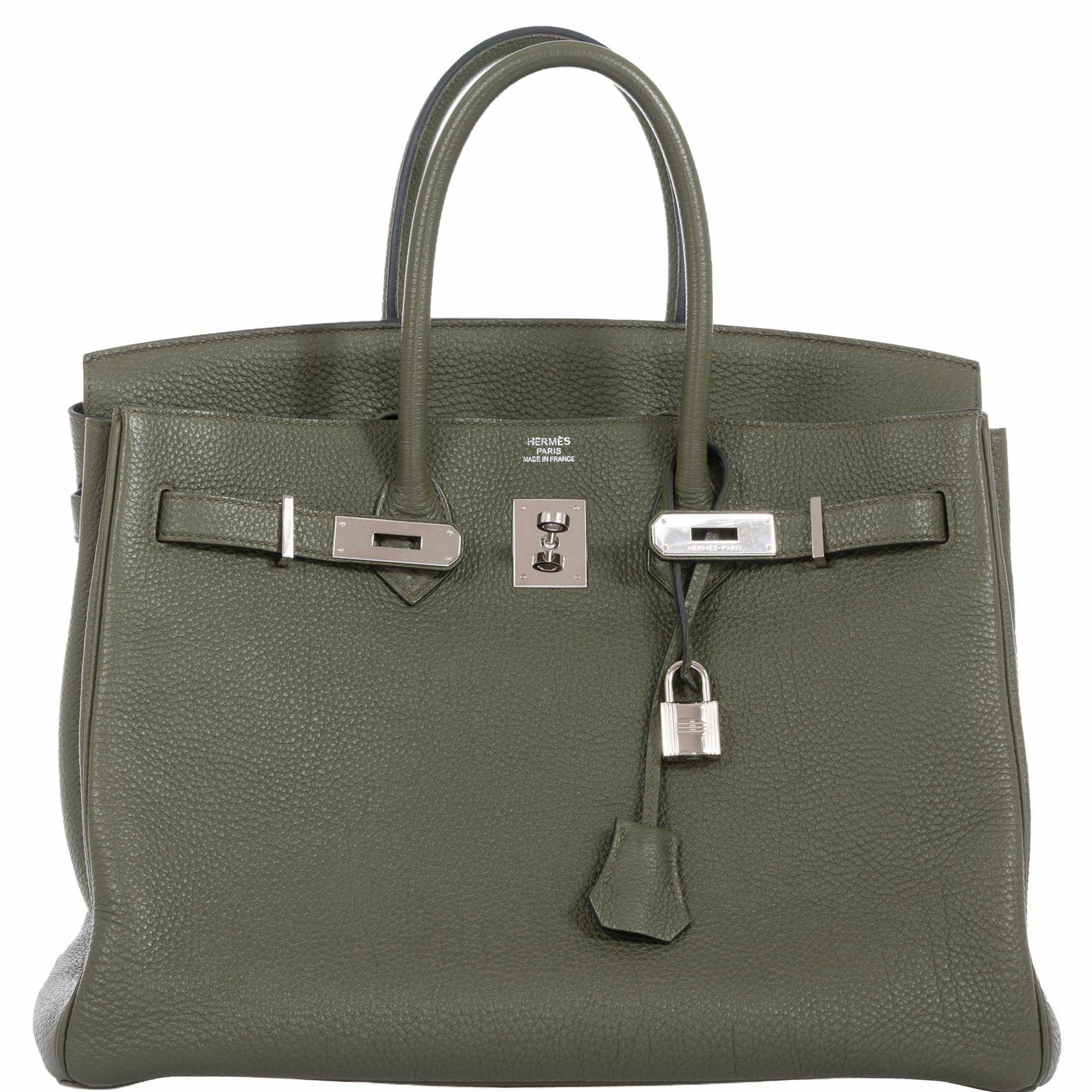 Hermès Birkin 35 Canopee Army Green Togo Palladium Hardware
