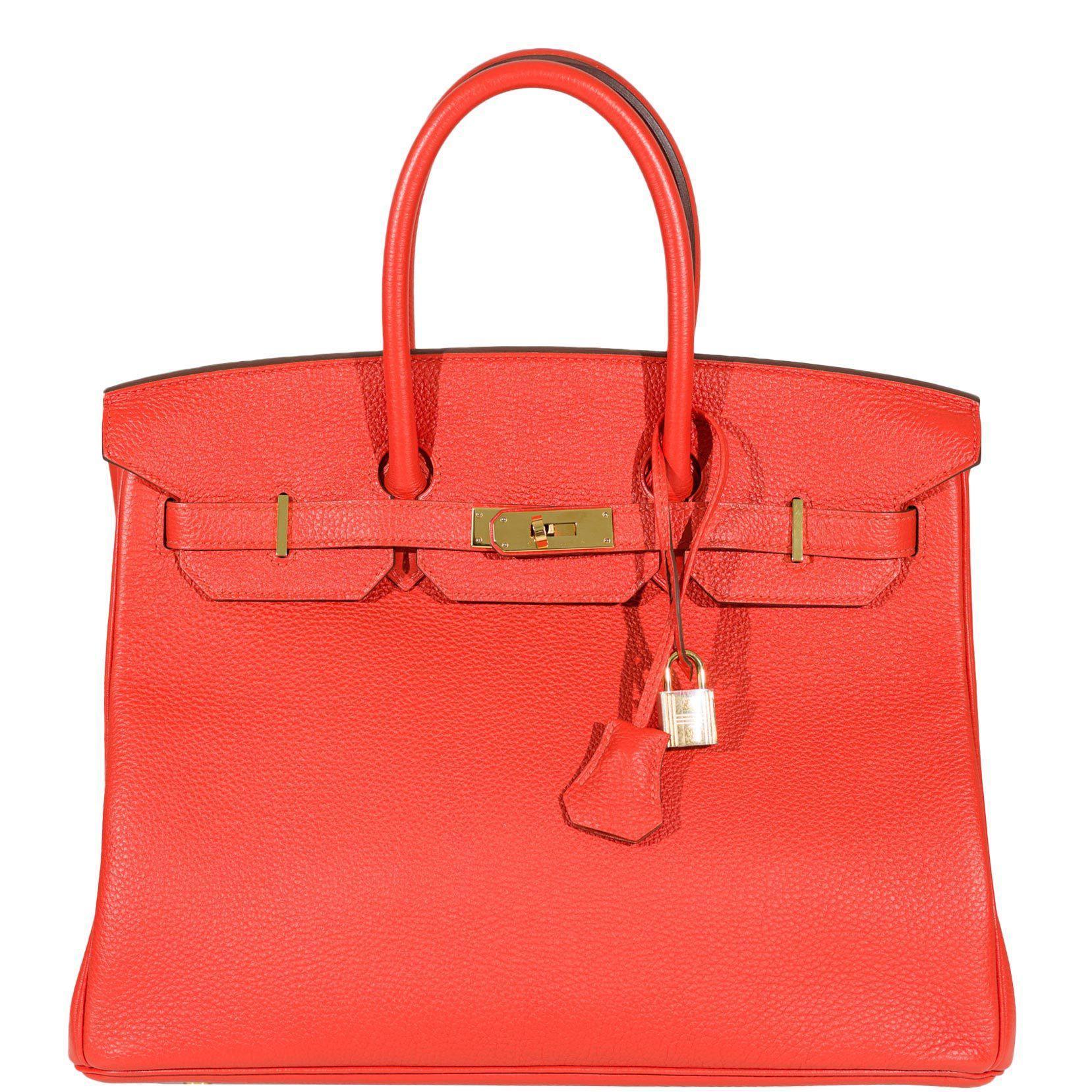 Hermès Birkin 35 Capucine Togo leather Gold Hardware